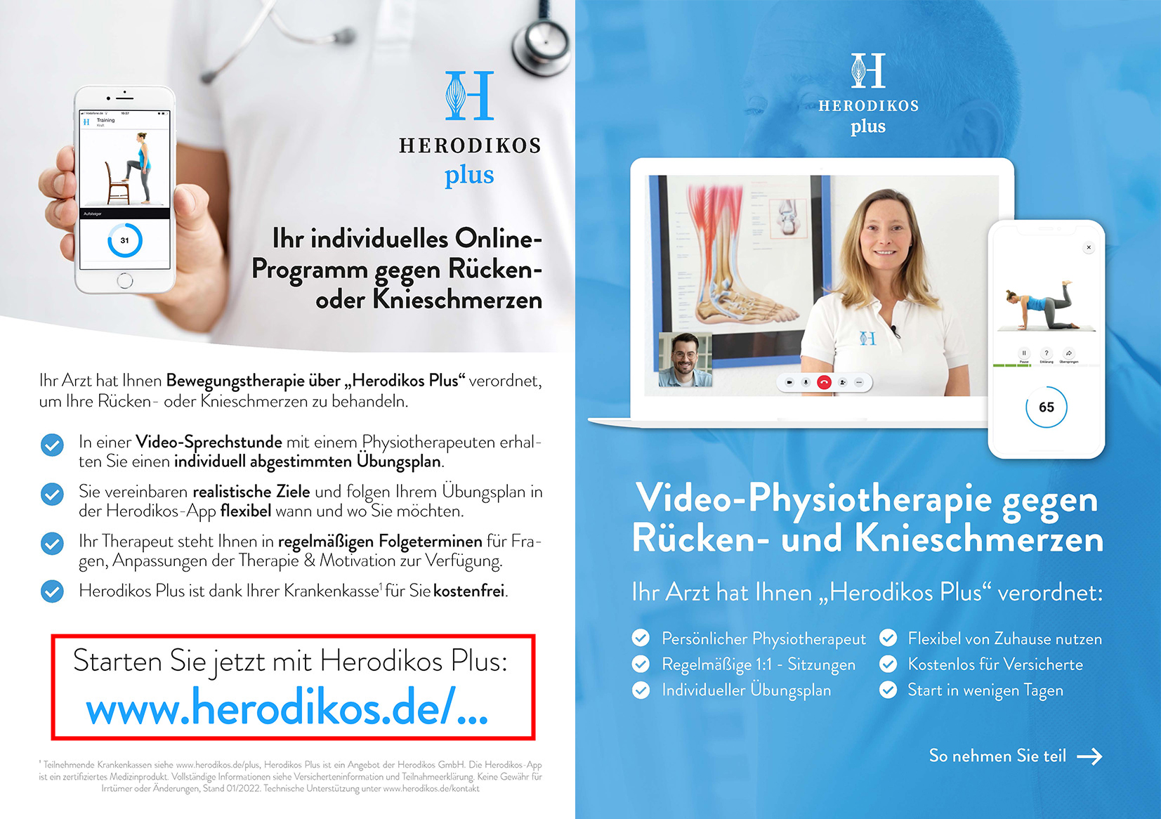 Beispiel Patienten-Flyer Herodikos plus